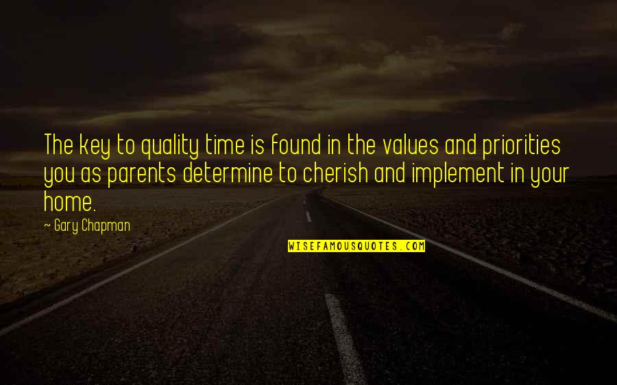 No Quality Time Quotes By Gary Chapman: The key to quality time is found in