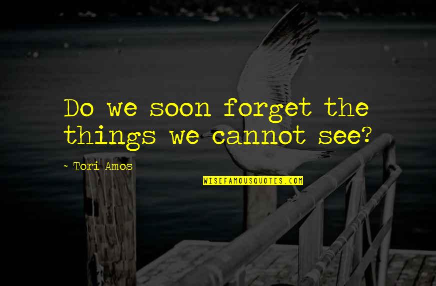 Non Biological Father Quotes By Tori Amos: Do we soon forget the things we cannot