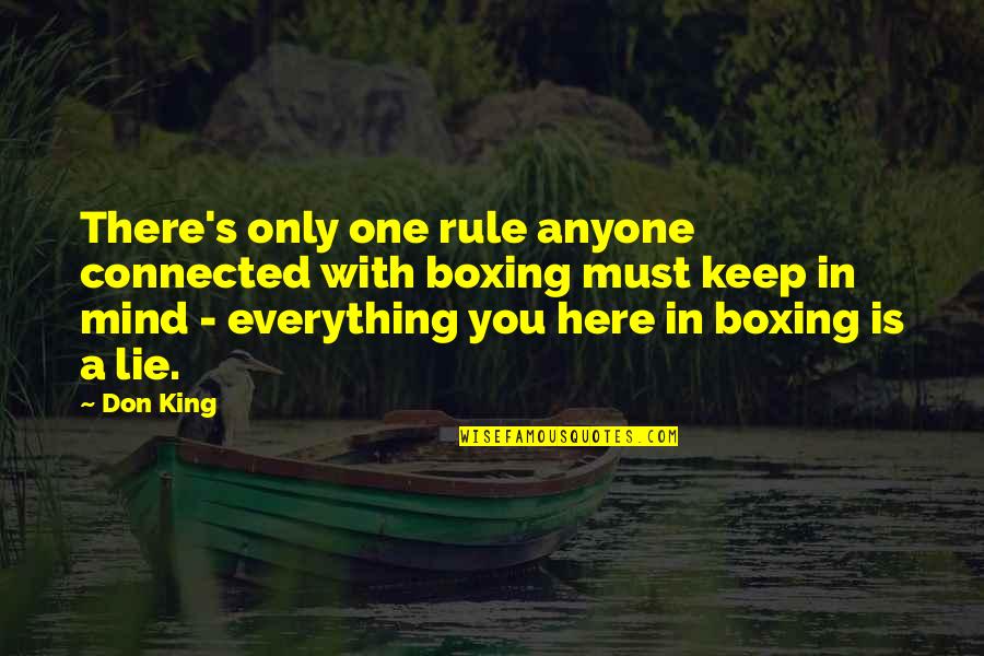 Nordic Gods Quotes By Don King: There's only one rule anyone connected with boxing