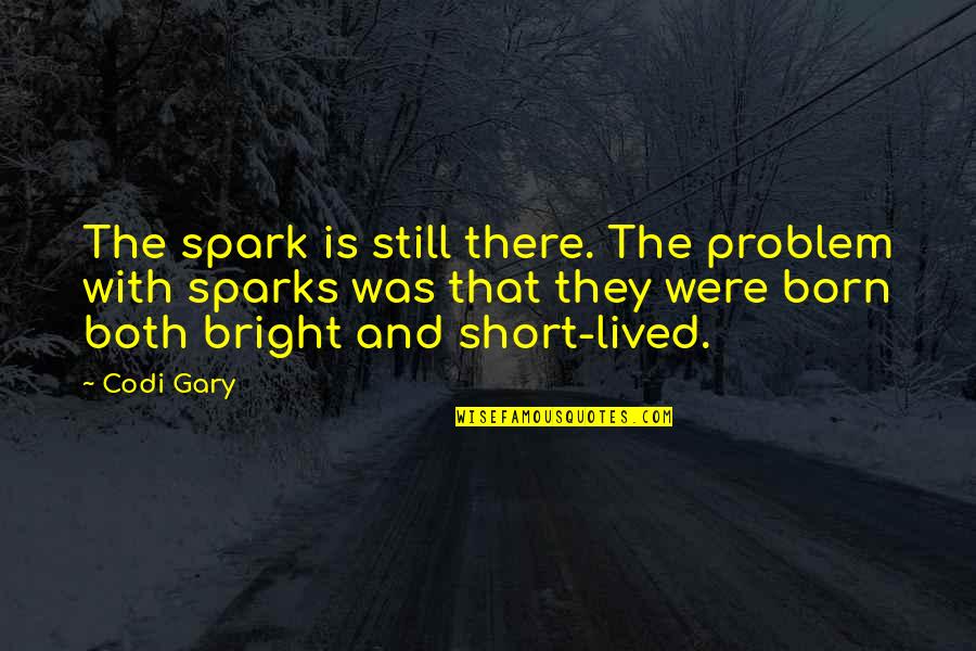 Nordlys Avis Quotes By Codi Gary: The spark is still there. The problem with