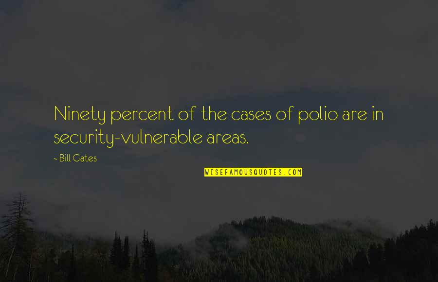 Normaali Verensokeri Quotes By Bill Gates: Ninety percent of the cases of polio are