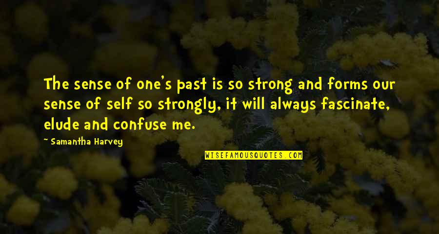 Not Always Strong Quotes By Samantha Harvey: The sense of one's past is so strong