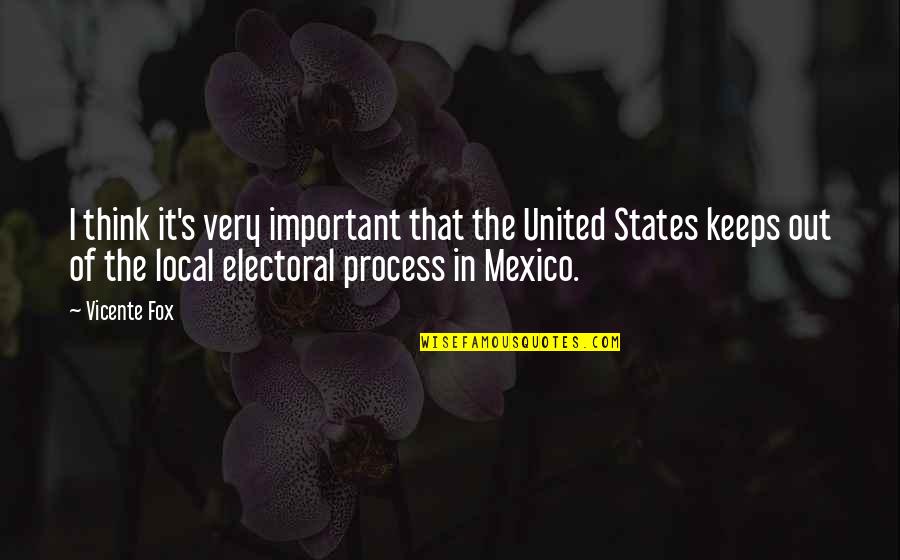 Not Meaning To Fall In Love Quotes By Vicente Fox: I think it's very important that the United