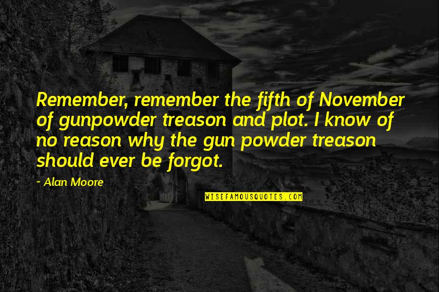 November 5 Quotes By Alan Moore: Remember, remember the fifth of November of gunpowder