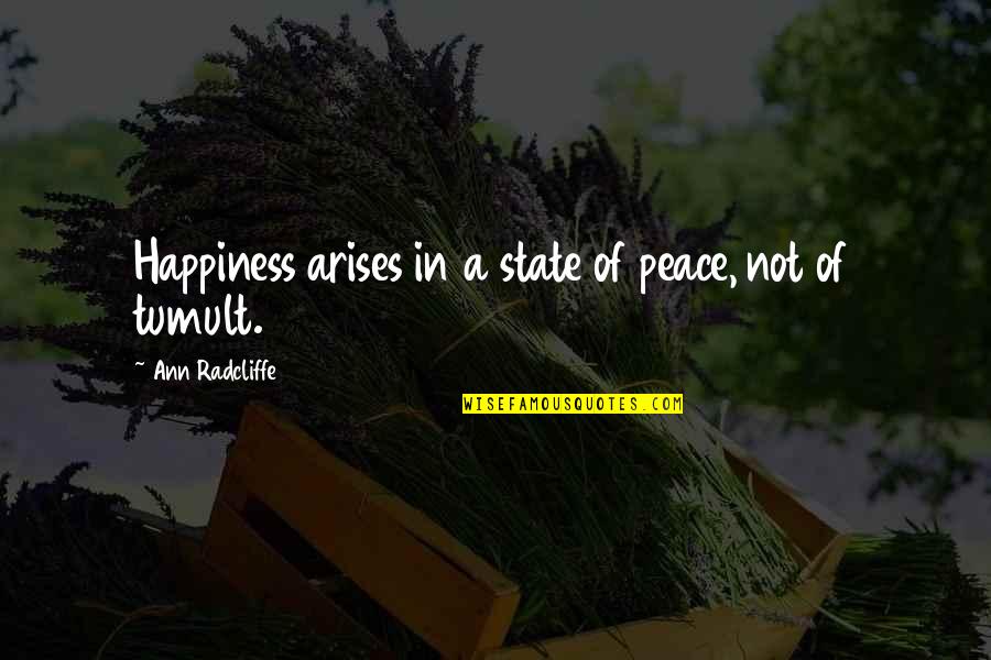 Nse Stock Quotes By Ann Radcliffe: Happiness arises in a state of peace, not