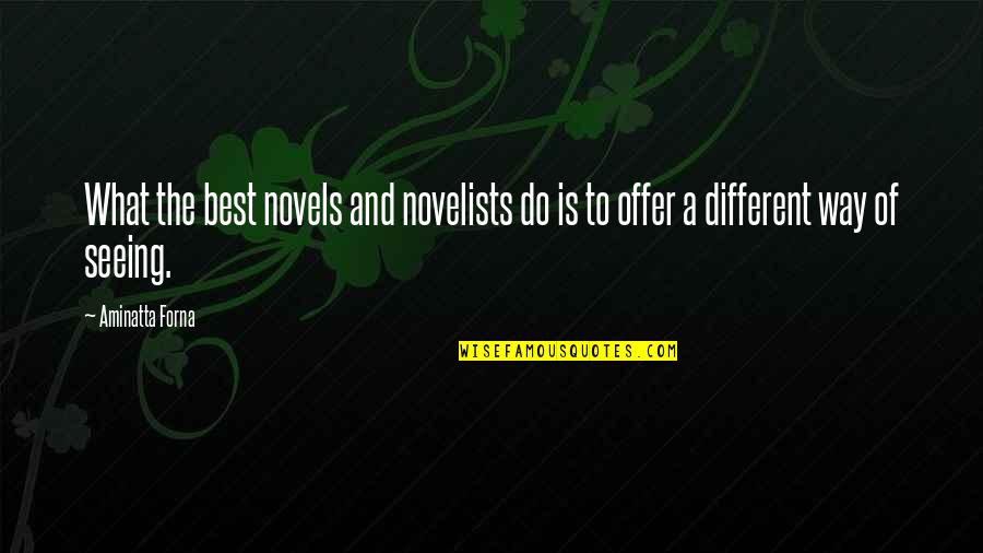 Offer To Quotes By Aminatta Forna: What the best novels and novelists do is