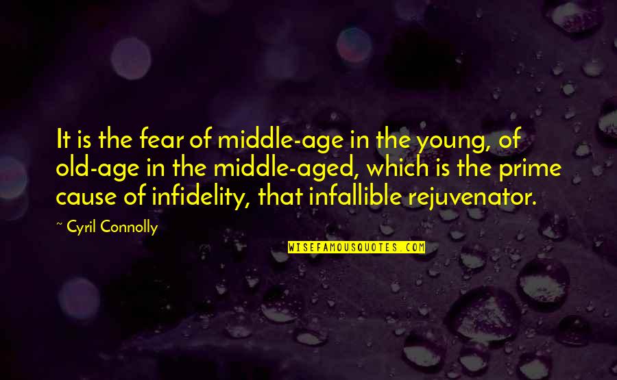 Old Is Young Quotes By Cyril Connolly: It is the fear of middle-age in the