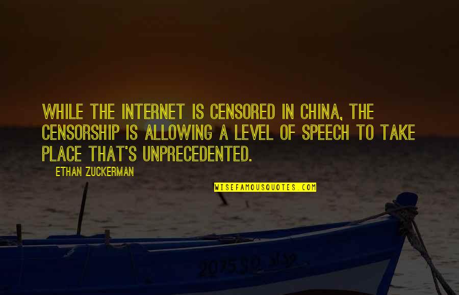 Oli Sykes Quotes By Ethan Zuckerman: While the Internet is censored in China, the