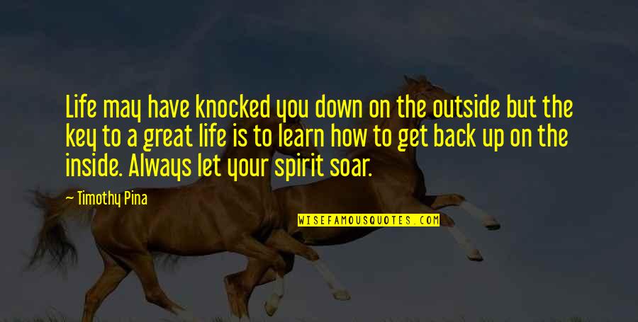 Onde Vivem Os Monstros Quotes By Timothy Pina: Life may have knocked you down on the