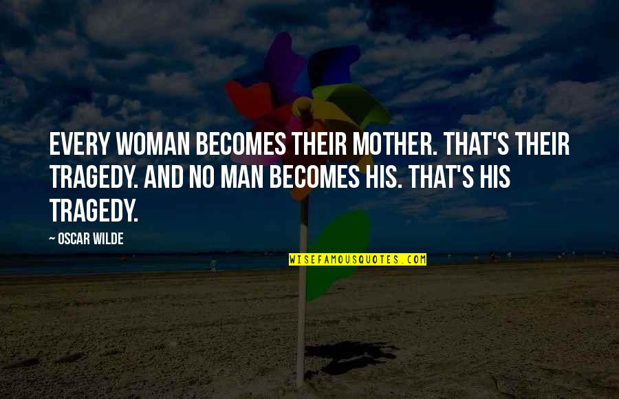 Orchards Near Quotes By Oscar Wilde: Every woman becomes their mother. That's their tragedy.