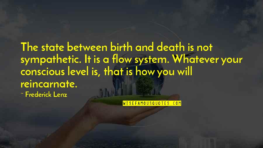 Oscuridad O Quotes By Frederick Lenz: The state between birth and death is not