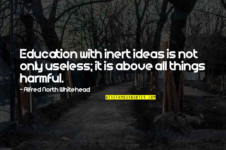 Othon P Quotes By Alfred North Whitehead: Education with inert ideas is not only useless;