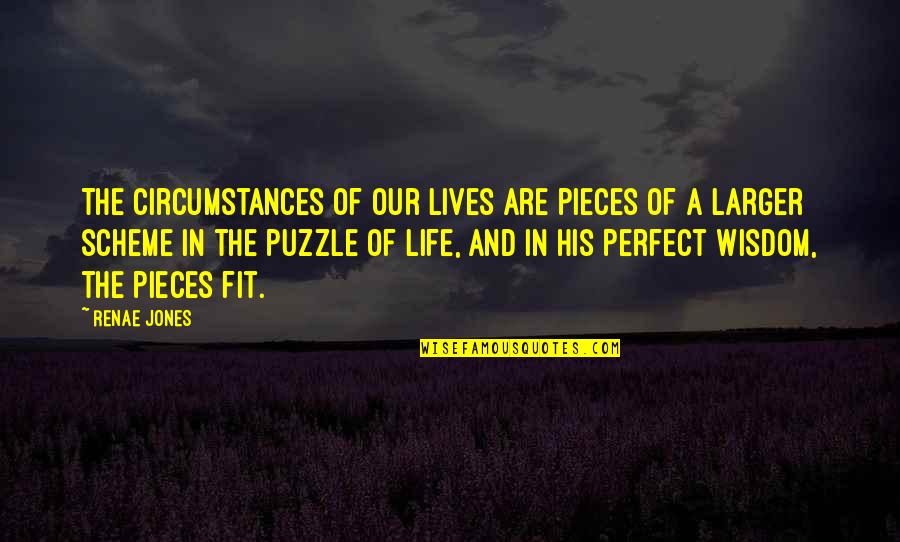 Our God Quotes By Renae Jones: The circumstances of our lives are pieces of