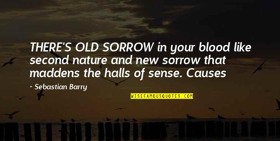 Out With Old In With The New Quotes By Sebastian Barry: THERE'S OLD SORROW in your blood like second