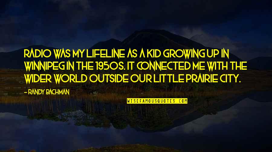 Outside In The World Quotes By Randy Bachman: Radio was my lifeline as a kid growing