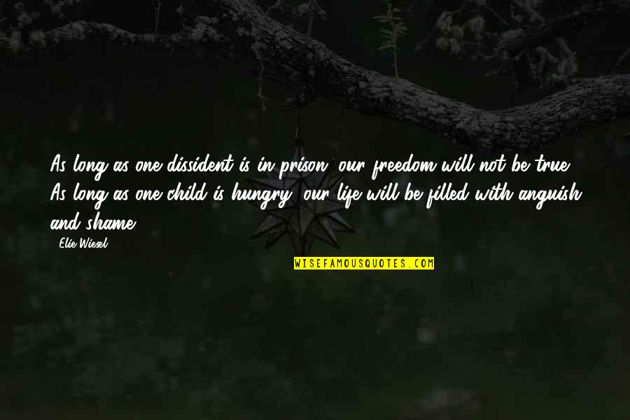 Overholser Lodge Quotes By Elie Wiesel: As long as one dissident is in prison,
