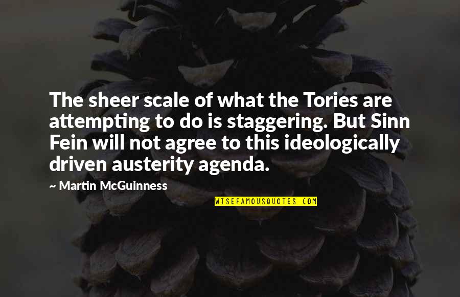 Own Agenda Quotes By Martin McGuinness: The sheer scale of what the Tories are