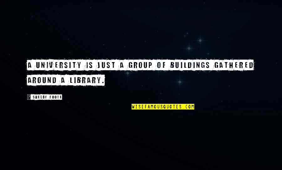 Ozil Goal Quotes By Shelby Foote: A university is just a group of buildings