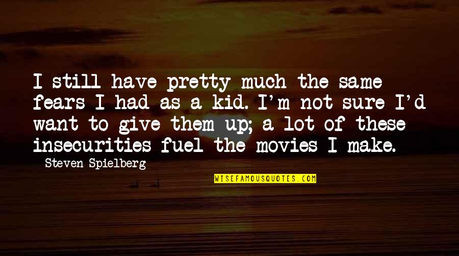 Padecesse Quotes By Steven Spielberg: I still have pretty much the same fears