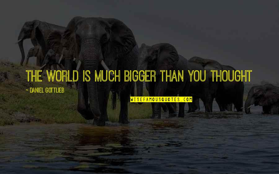 Pampa Goodvibes Quotes By Daniel Gottlieb: The world is much bigger than you thought