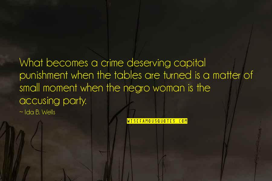 Pangako By Kindred Quotes By Ida B. Wells: What becomes a crime deserving capital punishment when