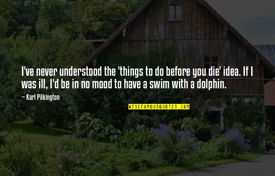 Pangare Chestnut Quotes By Karl Pilkington: I've never understood the 'things to do before