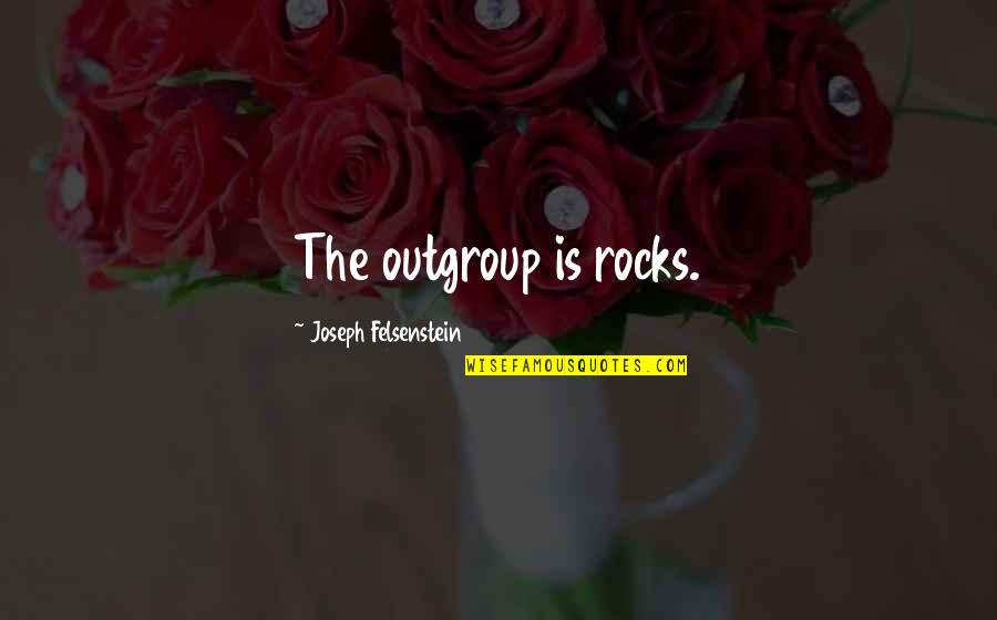 Parren Greenhouse Quotes By Joseph Felsenstein: The outgroup is rocks.