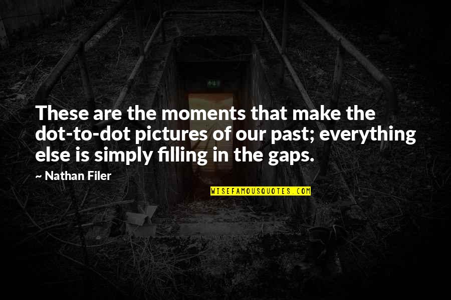 Past Moments Quotes By Nathan Filer: These are the moments that make the dot-to-dot