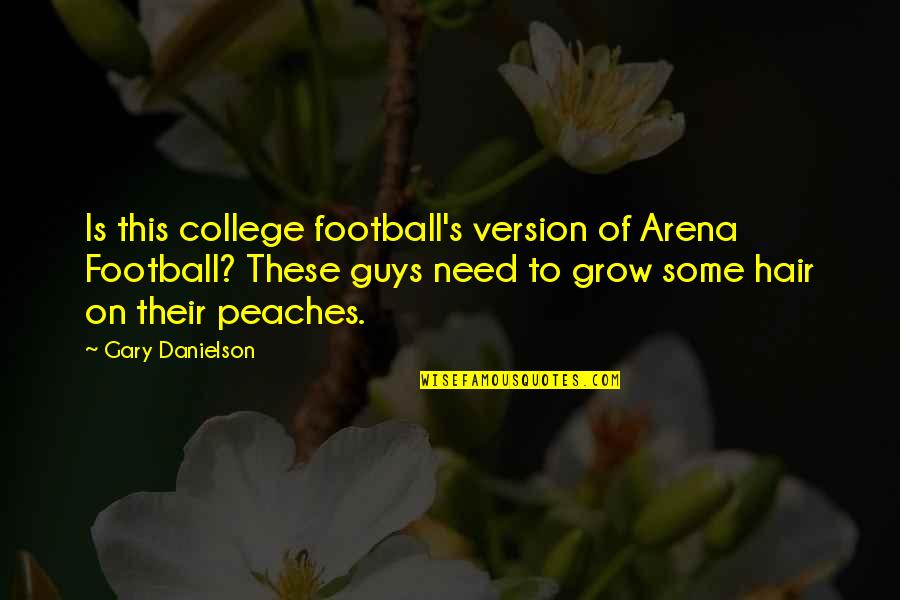 Patons Metallic Yarn Quotes By Gary Danielson: Is this college football's version of Arena Football?