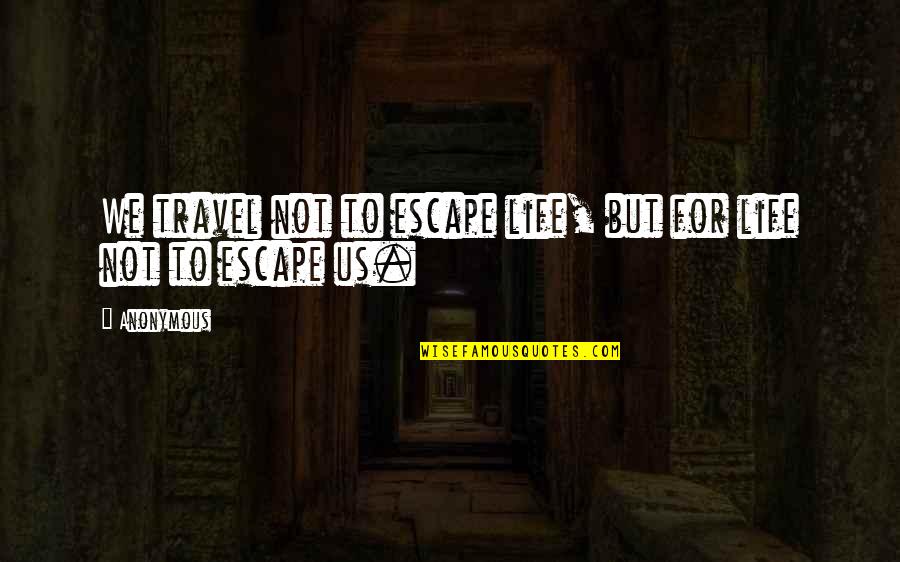 Pcat Practice Quotes By Anonymous: We travel not to escape life, but for