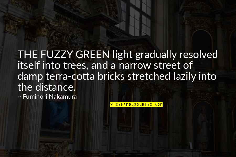 Pelleter Conjugaison Quotes By Fuminori Nakamura: THE FUZZY GREEN light gradually resolved itself into