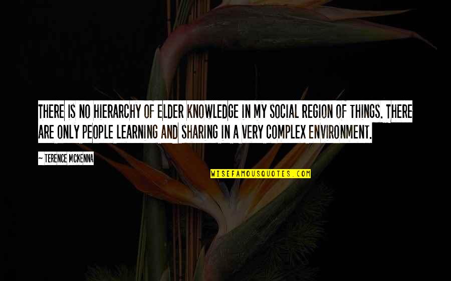 People Are Complex Quotes By Terence McKenna: There is no hierarchy of elder knowledge in