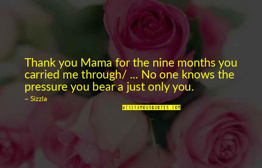 People's Bad Attitudes Quotes By Sizzla: Thank you Mama for the nine months you
