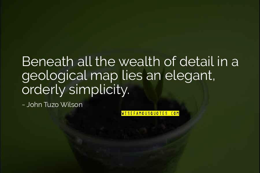 Perdoname Te Amo Quotes By John Tuzo Wilson: Beneath all the wealth of detail in a