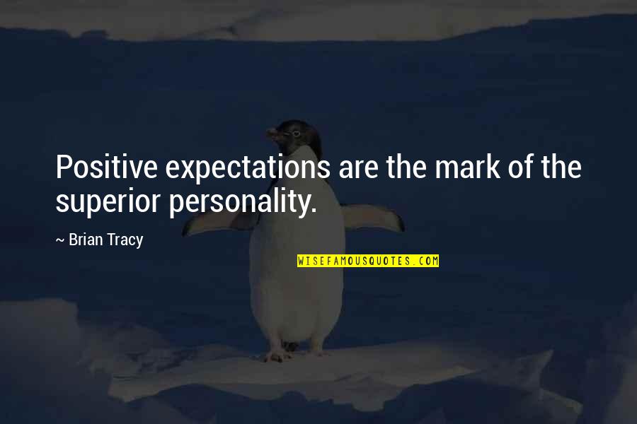 Perkampungan Sepi Quotes By Brian Tracy: Positive expectations are the mark of the superior