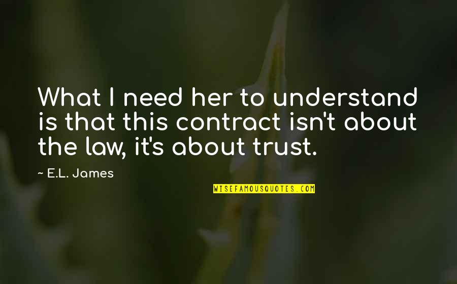 Philipose Ramban Quotes By E.L. James: What I need her to understand is that