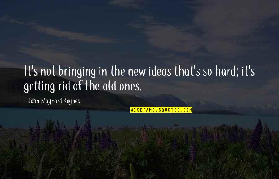 Physical Pain Tumblr Quotes By John Maynard Keynes: It's not bringing in the new ideas that's