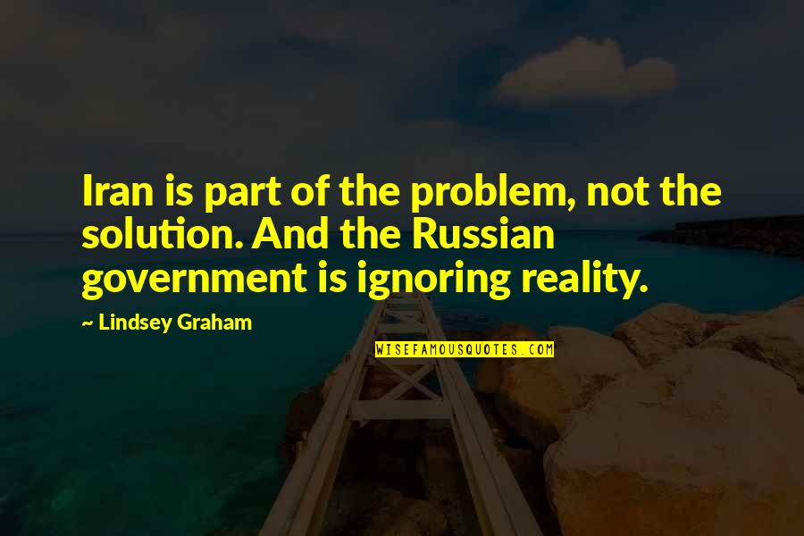 Piershale Crystal Lake Quotes By Lindsey Graham: Iran is part of the problem, not the