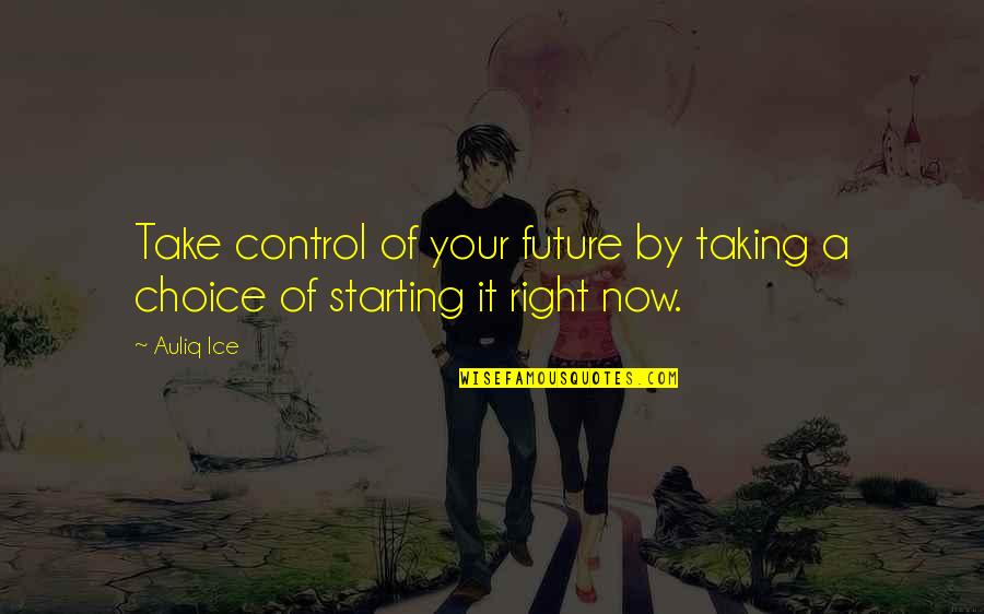 Planning Success Quotes By Auliq Ice: Take control of your future by taking a