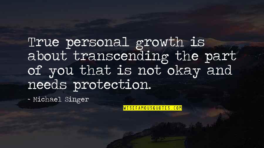 Pollacks Poland Quotes By Michael Singer: True personal growth is about transcending the part