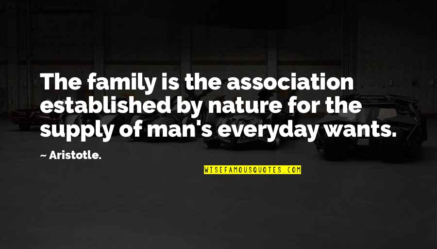 Posidonius Map Quotes By Aristotle.: The family is the association established by nature