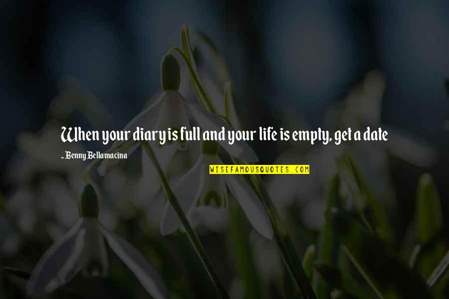 Postres Para Quotes By Benny Bellamacina: When your diary is full and your life