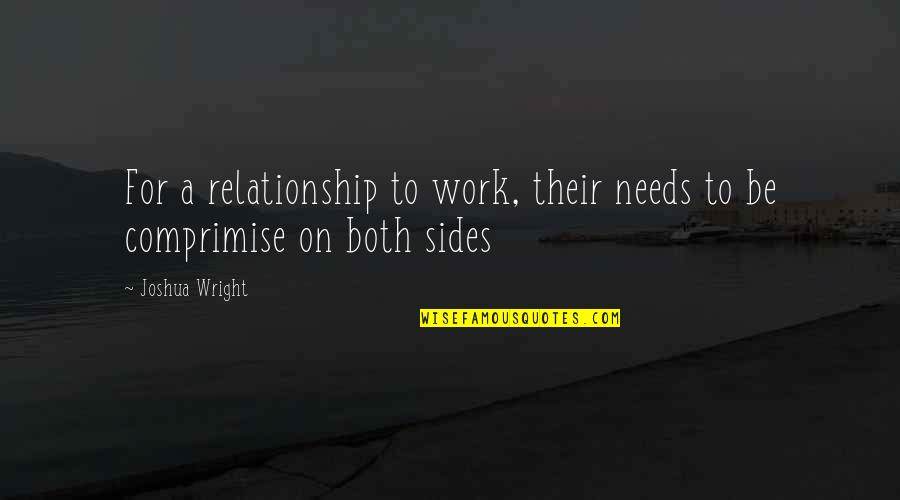 Poushkin Quotes By Joshua Wright: For a relationship to work, their needs to