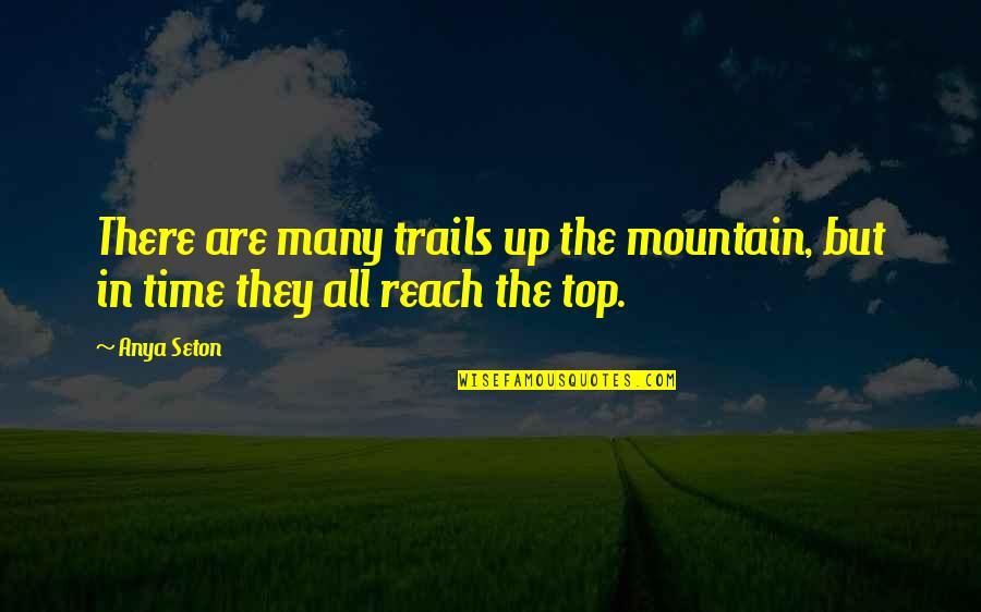 Prax's Quotes By Anya Seton: There are many trails up the mountain, but