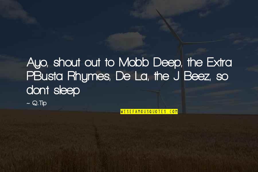 Prediger Road Quotes By Q-Tip: Ayo, shout out to Mobb Deep, the Extra