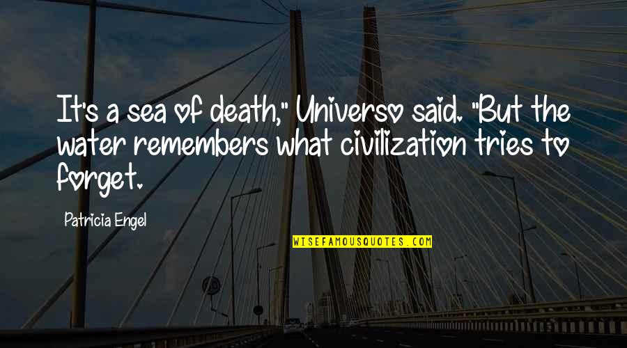 Pretextual Traffic Stops Quotes By Patricia Engel: It's a sea of death," Universo said. "But