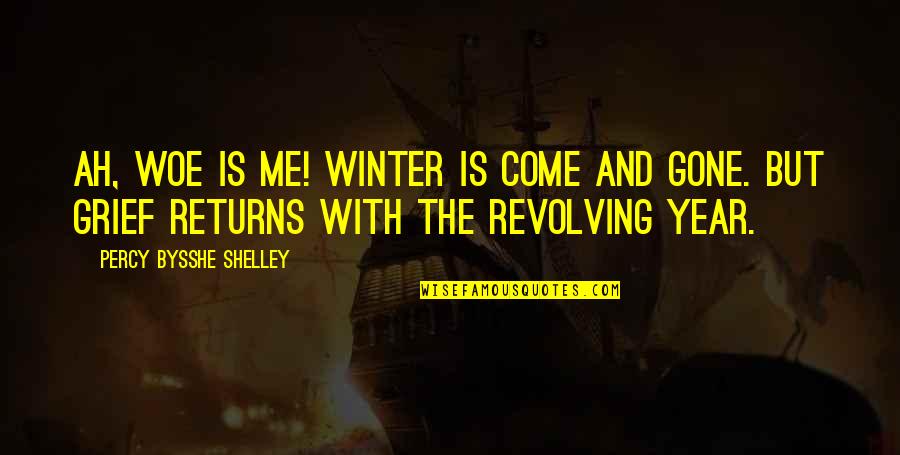 Pro And Con Death Penalty Quotes By Percy Bysshe Shelley: Ah, woe is me! Winter is come and