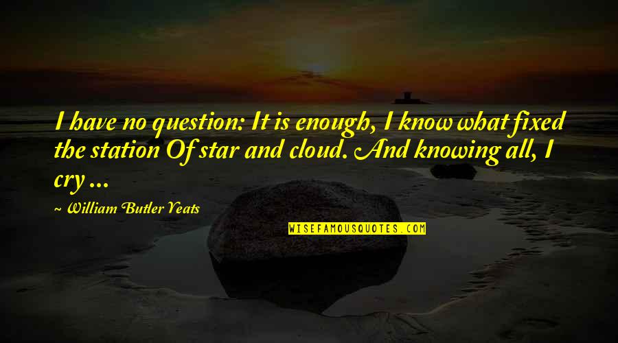 Prodigies Academy Quotes By William Butler Yeats: I have no question: It is enough, I