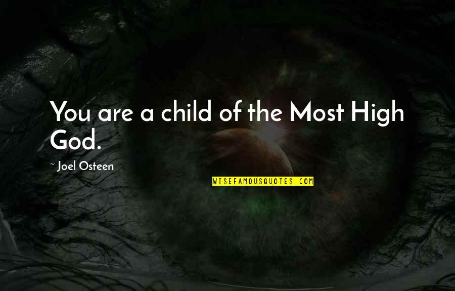 Promenading Synonym Quotes By Joel Osteen: You are a child of the Most High