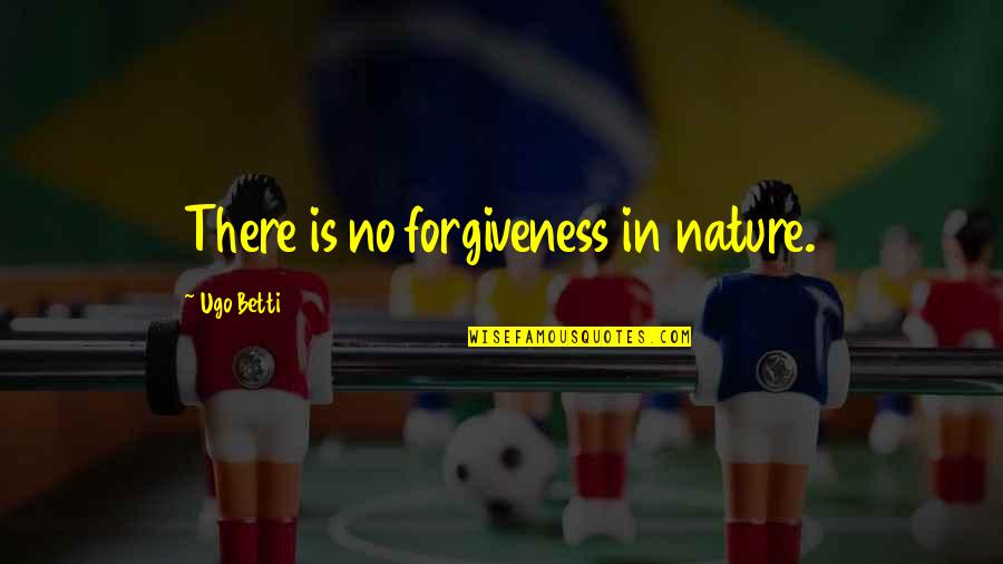 Purushottam Laxman Quotes By Ugo Betti: There is no forgiveness in nature.